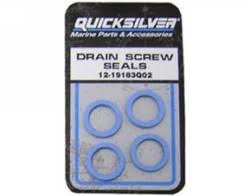 Quicksilver Gearcase Drain Screw Seals 19183Q02