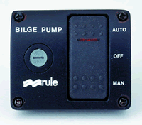 Rule Deluxe 3 Way Bilge Rocker Switch Panel